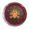 Neonetics Home Indoor Restaurant Kitchen Decorative Mechanic Fire Skull And Wrenches Neon Wall Clock